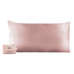 BLUSH SATIN PILLOWCASE- KING