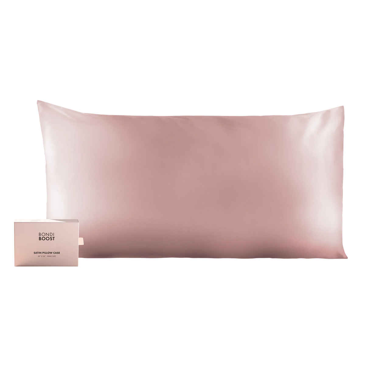 BLUSH SATIN PILLOWCASE- KING